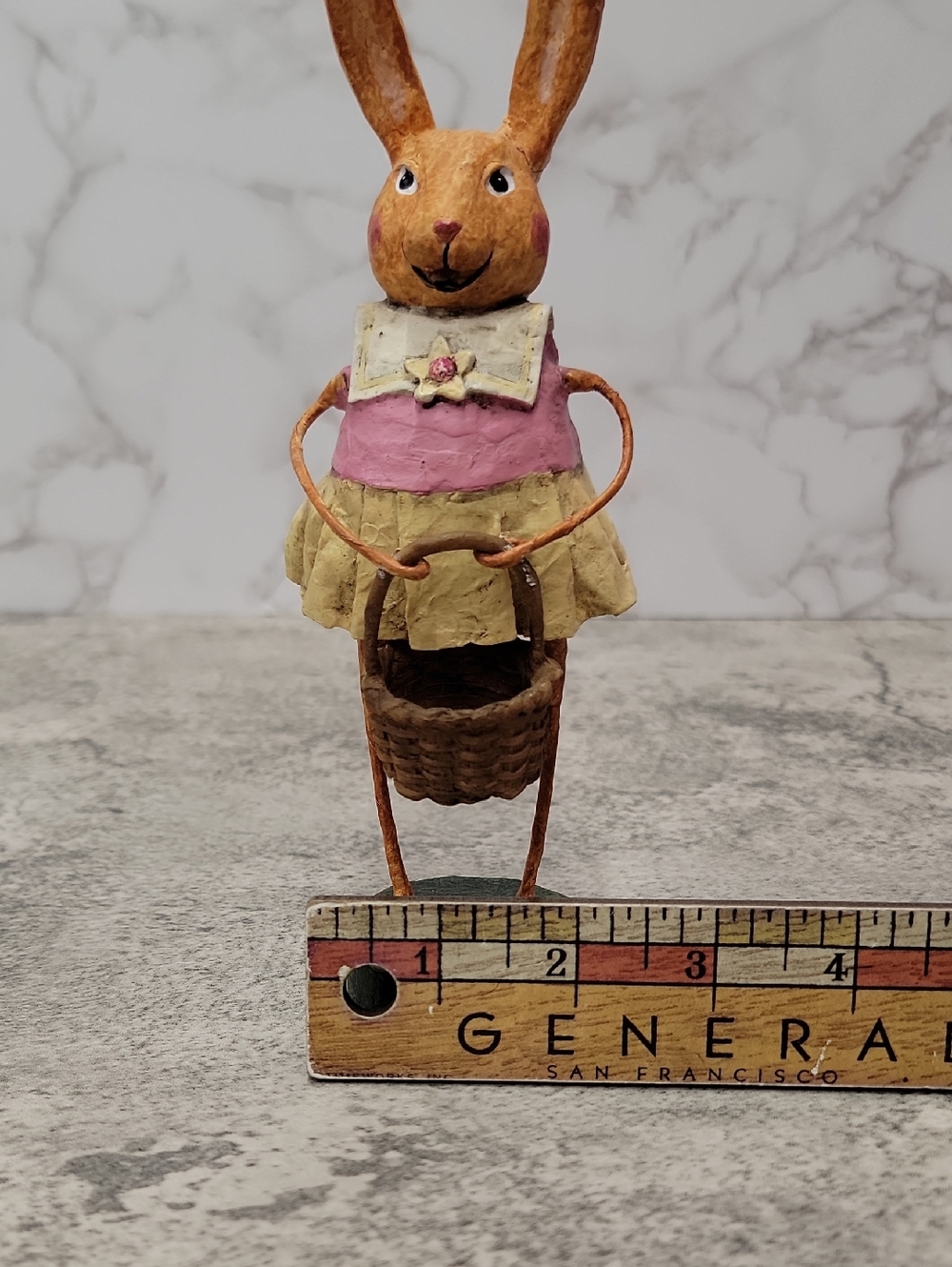 Lori Mitchell Bunny with a basket - Picture 6 of 6